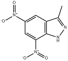 3-METHYL-5,7-DINITRO-1H-INDAZOLE Structural