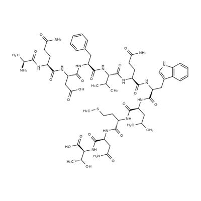 H-ALA-GLN-ASP-PHE-VAL-GLN-TRP-LEU-MET-ASN-THR-OH Structural