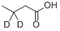 BUTYRIC-3,3-D2 ACID Structural