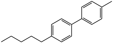 4-methyl-4'-pentyl-1,1'-biphenyl  Structural