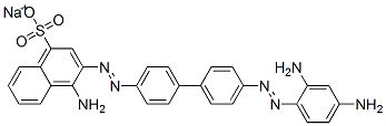 4-Amino-3-[[4'-[(2,4-diaminophenyl)azo]-1,1'-biphenyl-4-yl]azo]-1-naphthalenesulfonic acid sodium salt