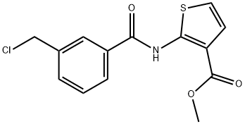 METHYL 2-([3-(CHLOROMETHYL)BENZOYL]AMINO)THIOPHENE-3-CARBOXYLATE