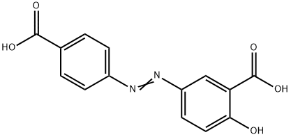 6-HYDROXY-3,4'-AZODIBENZOIC ACID DINATRIUM SALT Structural