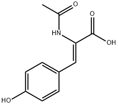 2-ACETYL-3-(4-HYDROXYLPHENYL)-ACRYLICACID Structural