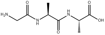 H-GLY-ALA-ALA-OH Structural