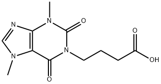 1-(3-CARBOXYPROPYL)3,7-DIMETHYL XANTHINE Structural