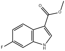 6-FLUORO-1H-INDOLE-3-CARBOXYLIC ACID METHYL ESTER Structural