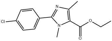 2-(4-CHLOROPHENYL)-1,4-DIMETHYL-1H-IMIDAZOLE-5-CARBOXYLIC ACID ETHYL ESTER