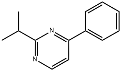 Pyrimidine, 2-(1-methylethyl)-4-phenyl- (9CI) Structural