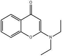 4H-1-Benzopyran-4-one, 2-(diethylamino)- Structural