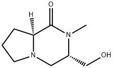 Pyrrolo[1,2-a]pyrazin-1(2H)-one, hexahydro-3-(hydroxymethyl)-2-methyl-, (3S,8aS)- (9CI) Structural