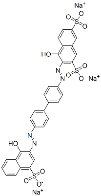 4-Hydroxy-3-[[4'-[(1-hydroxy-4-sulfo-2-naphtyl)azo]-1,1'-biphenyl-4-yl]azo]-2,7-naphthalenedisulfonic acid trisodium salt