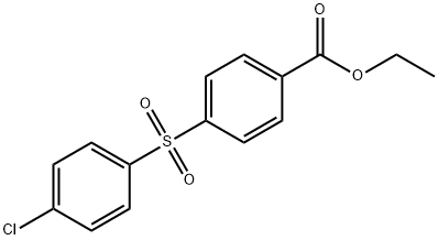 Benzoic acid, 4-[(4-chlorophenyl)sulfonyl]-, ethyl ester Structural