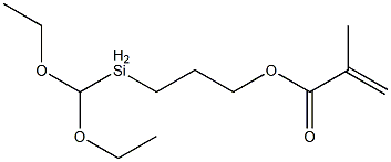 3-(Diethoxymethylsilyl)propyl methacrylate Structural