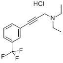 N,N-Diethyl-3-(3-(trifluoromethyl)phenyl)-2-propyn-1-amine hydrochlori de Structural