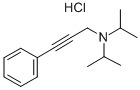 2-Propyn-1-amine, N,N-bis(1-methylethyl)-3-phenyl-, hydrochloride