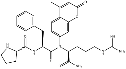 H-PRO-PHE-ARG-AMC ACETATE SALT Structural