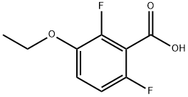 Benzoic acid, 3-ethoxy-2,6-difluoro- (9CI) Structural