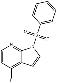 4-FLUORO-1-(PHENYLSULFONYL)-1H-PYRROLO[2,3-B]PYRIDINE Structural