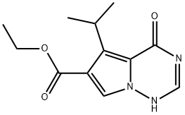 ETHYL 5-ISOPROPYL-4-OXO-3,4-DIHYDROPYRROLO[2,1-F][1,2,4]TRIAZINE-6-CARBOXYLATE