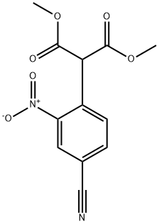 DIMETHYL 2-(4-CYANO-2-NITROPHENYL)MALONATE Structural