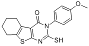 2-MERCAPTO-3-(4-METHOXY-PHENYL)-5,6,7,8-TETRAHYDRO-3H-BENZO[4,5]THIENO[2,3-D]PYRIMIDIN-4-ONE