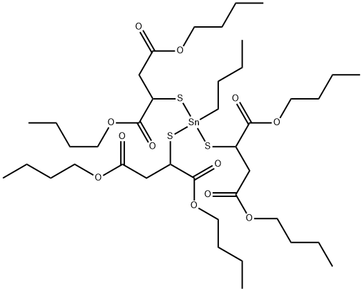 hexabutyl 2,2',2''-[(butylstannylidyne)tris(thio)]trisuccinate Structural