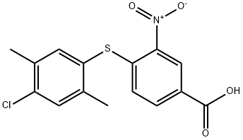 4-[(4-CHLORO-2,5-DIMETHYLPHENYL)THIO]-3-NITROBENZOIC ACID