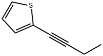Thiophene, 2-(1-butynyl)- (9CI) Structural