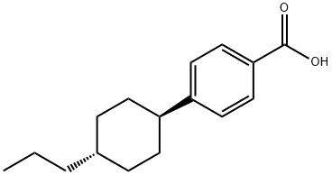 4-(trans-4-Propylcyclohexyl)benzoic acid Structural