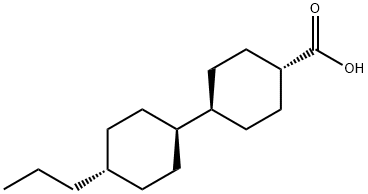 trans-4'-Propyl-(1,1'-bicyclohexyl)-4-carboxylic acid Structural