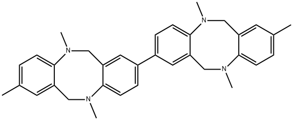 5,8,11,5',8',11'-HEXAMETHYL-5,6,11,12,5',6',11',12'-OCTAHYDRO-[2,2']BI[DIBENZO[B,F][1,5]DIAZOCINYL] Structural