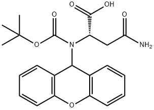 N-Boc-N'-xanthyl-L-asparagine Structural