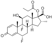 FLUTICASONE PROPIONATE, 17-BETA CARBOXYLIC ACID Structural