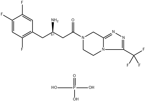Sitagliptin phosphate monohydrate Structural Picture
