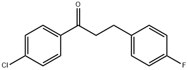 4'-CHLORO-3-(4-FLUOROPHENYL)PROPIOPHENONE Structural