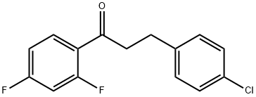 3-(4-CHLOROPHENYL)-2',4'-DIFLUOROPROPIOPHENONE Structural