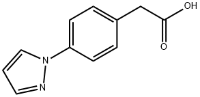 [4-(1H-Pyrazol-1-yl)phenyl]acetic  acid Structural