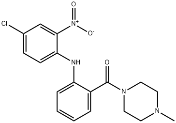 1-[2-[(4-CHLORO-2-NITROPHENYL)AMINO]BENZOYL]-4-METHYL-PIPERAZINE