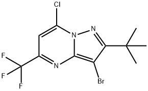 3-BROMO-2-(TERT-BUTYL)-7-CHLORO-5-(TRIFLUOROMETHYL)PYRAZOLO[1,5-A]PYRIMIDINE