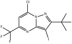 2-(TERT-BUTYL)-7-CHLORO-3-IODO-5-(TRIFLUOROMETHYL)PYRAZOLO[1,5-A]PYRIMIDINE