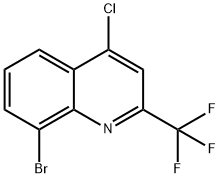 8-BROMO-4-CHLORO-2-(TRIFLUOROMETHYL)QUINOLINE Structural