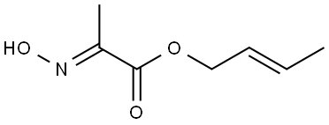 Propanoic acid, 2-(hydroxyimino)-, (2E)-2-butenyl ester, (2E)- (9CI) Structural