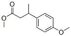 Hydrocinnamic acid, p-methoxy-beta-methyl-, methyl ester Structural