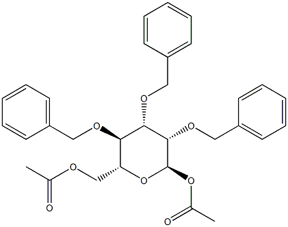 1,6-DI-O-ACETYL-2,3,4-TRI-O-BENZYL-ALPHA-D-MANNOPYRANOSE Structural