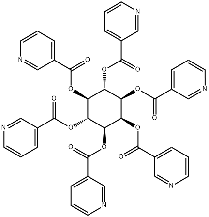 Inositol nicotinate  Structural Picture