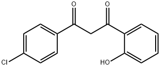 1-(4-Chlorophenyl)-3-(2-hydroxyphenyl)propane-1,3-dione Structural