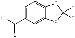 2,2-Difluorobenzodioxole-5-carboxylic acid Structural