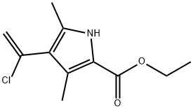 3-(A-CHLOROETHENYL)-2,4-DIMETHYL-5-CARBETHOXYPYRROLE Structural