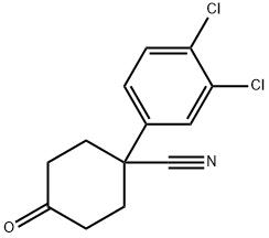 4-CYANO-4-(3,4-DICHLOROPHENYL)CYCLOHEXANONE Structural